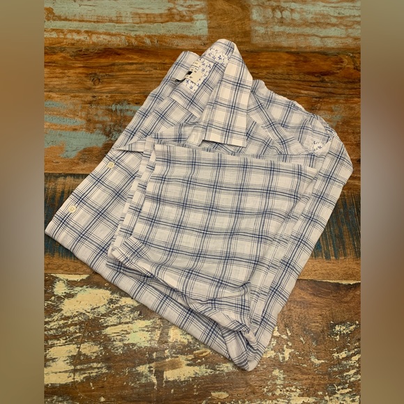 Joseph Abboud Men’s Linen Blend Short Sleeve Button Up - Size 1X‎ - Picture 1 of 4